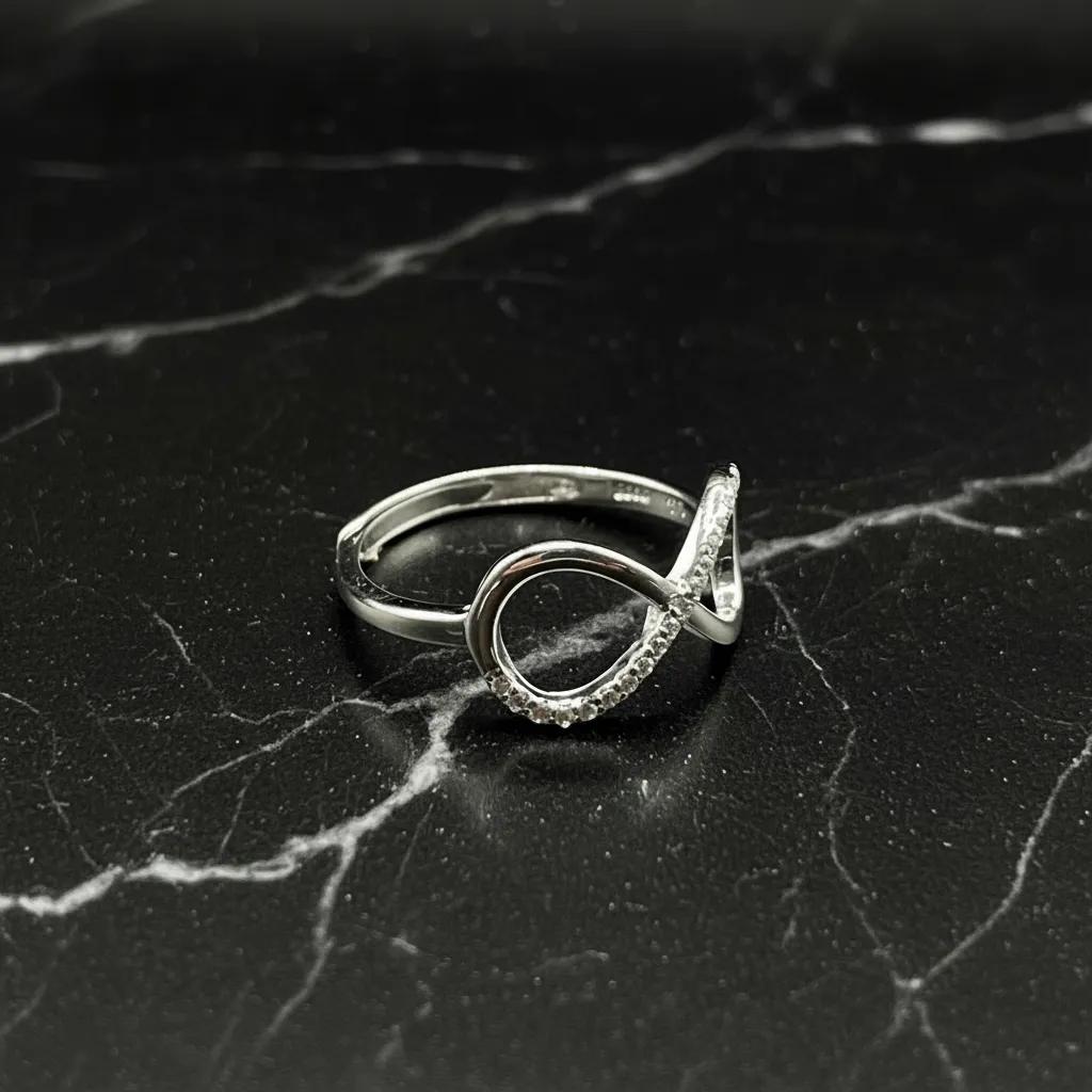 Infinity Ring, 925 Sterling Silver