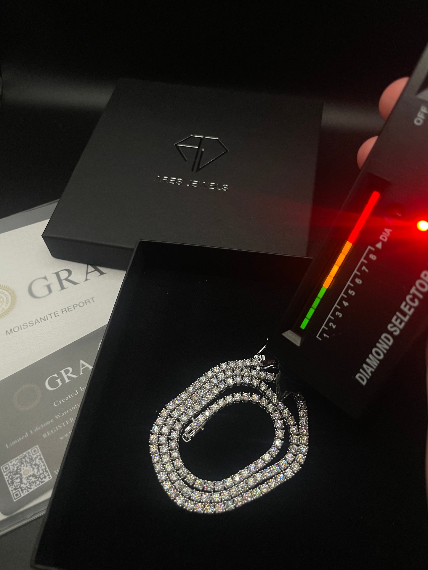 3mm Moissanite Tennis Chain