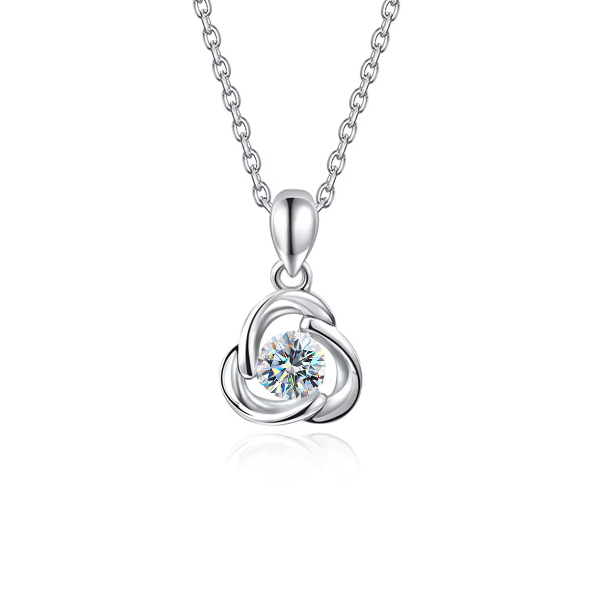 Infinity 1ct Moissanite Diamond Pendant