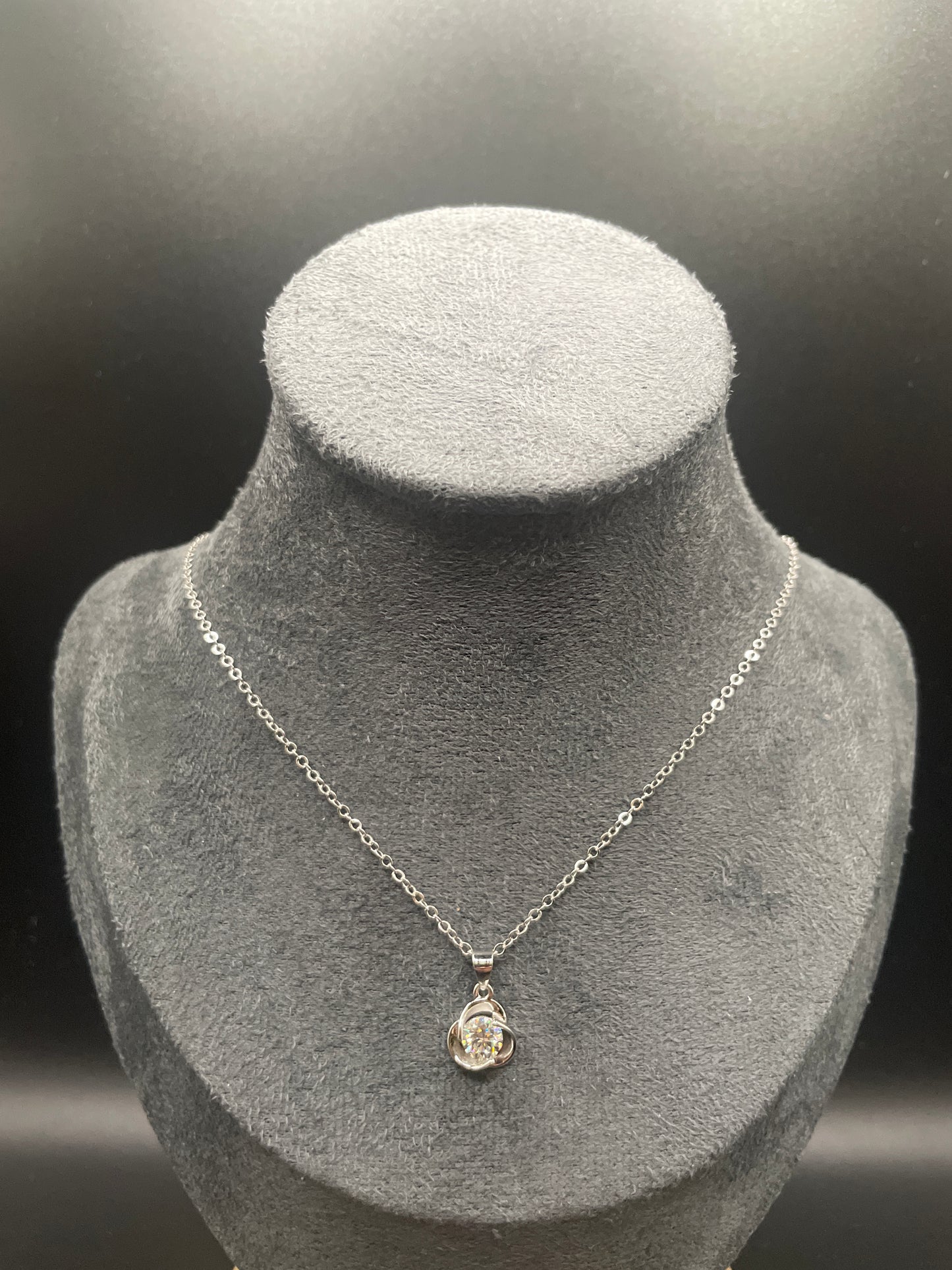 Infinity 1ct Moissanite Diamond Pendant