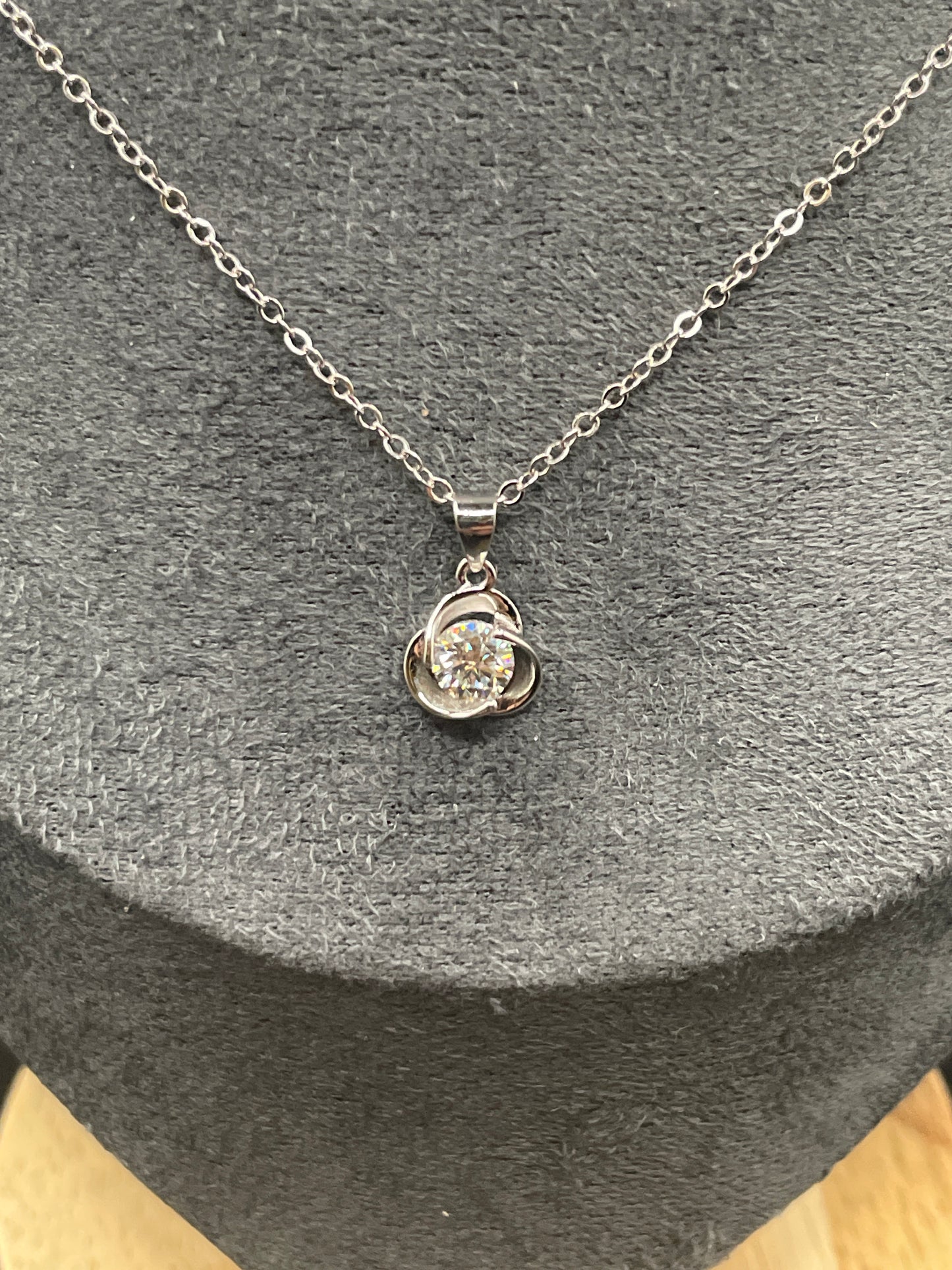 Infinity 1ct Moissanite Diamond Pendant