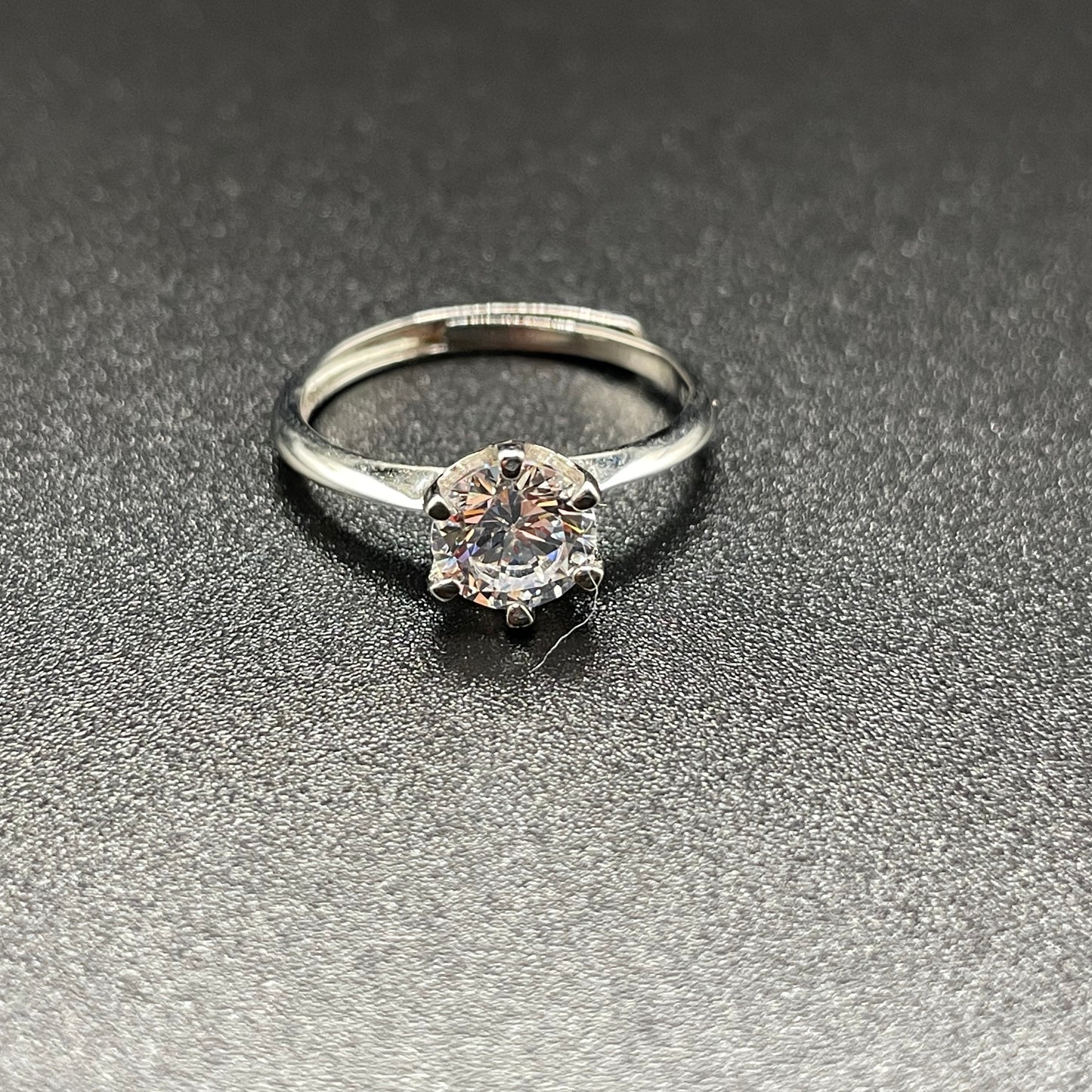 Simple Round Cut Cubic Zirconia Ring