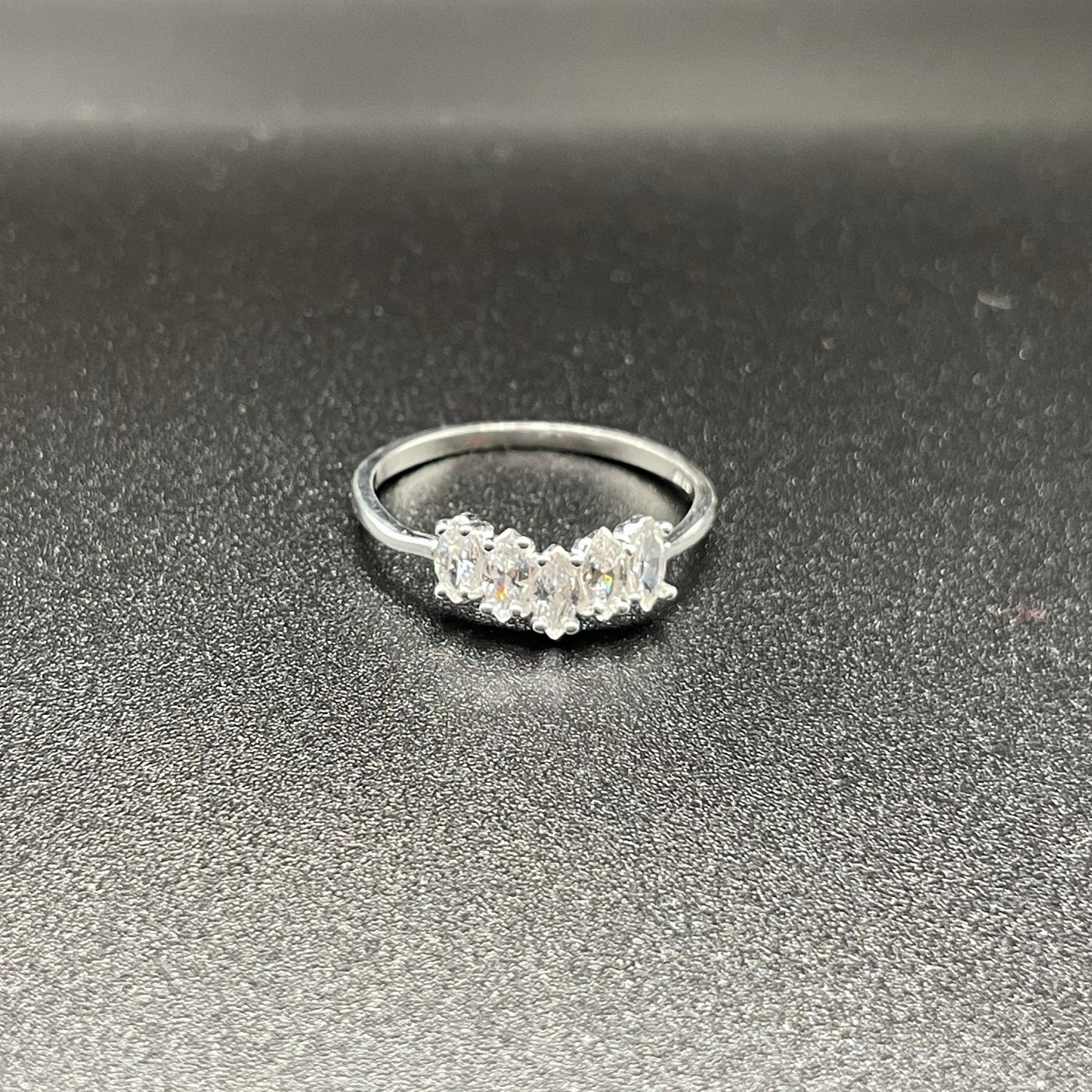 Cubic Zirconia Five Stone Ring