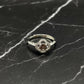 Flower Shaped Cubic Zirconia Ring, 925 Sterling Silver