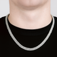 8mm Moissanite Cuban Link Chain