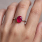 Natural Ruby Silver Ring