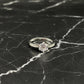 Round Cut Cubic Zirconia Ring, 925 Sterling Silver