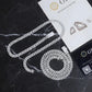 6mm Moissanite Cuban Link Chain, 925 Sterling Silver