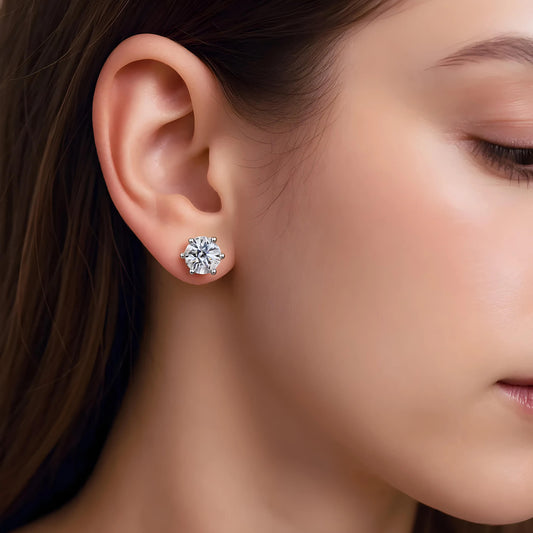 Moissanite Stud Earrings