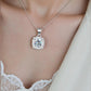 Wedding style 1ct Moissanite Diamond Pendant