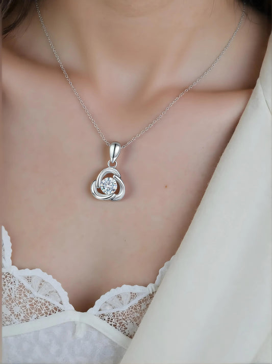 Infinity 1ct Moissanite Diamond Pendant