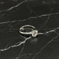 Simple Round Cut Cubic Zirconia Ring, 925 Sterling Silver
