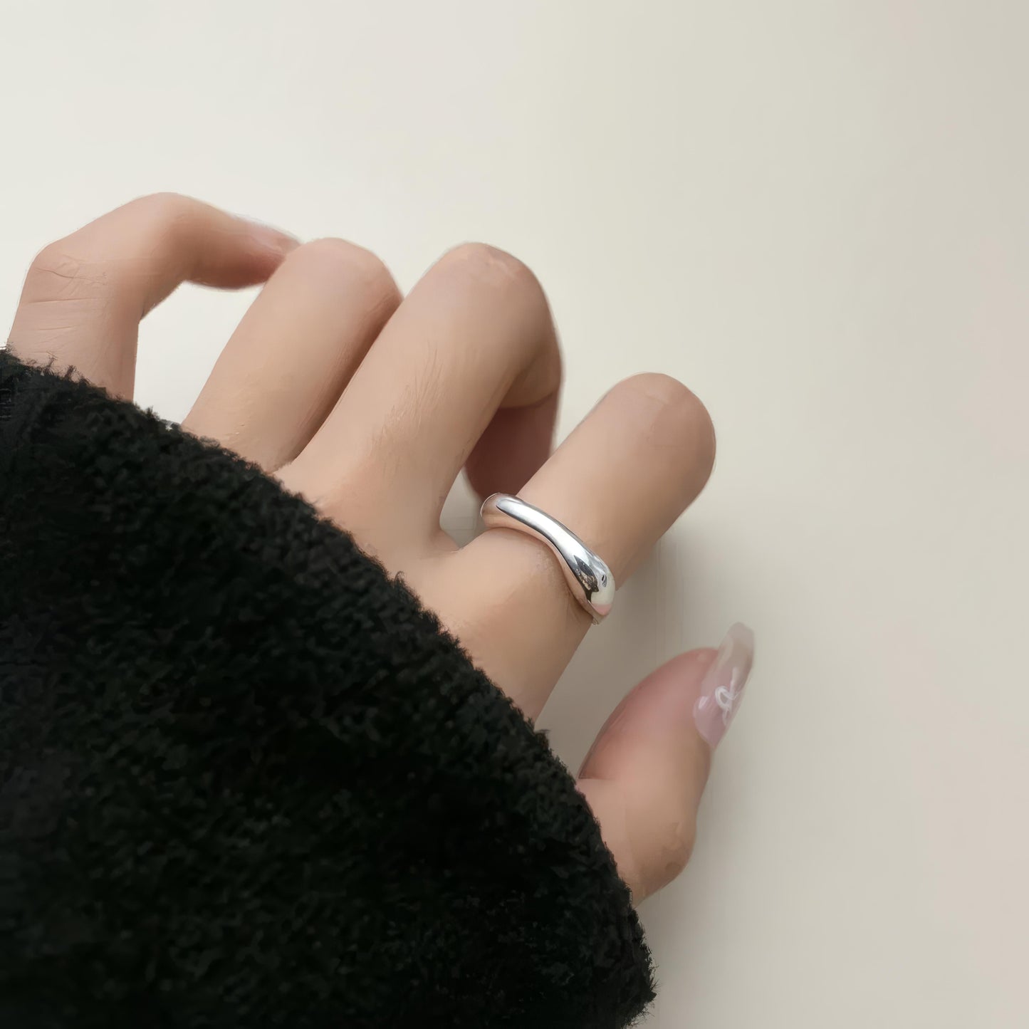 Silver Vayu Ring, 925 Sterling Silver