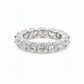 VVS1 The Ares Full Eternity Moissanite Ring, 925 Sterling Silver