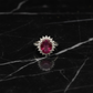Natural Ruby Silver Ring, 925 Sterling Silver