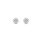Simple 3mm CZ Diamond Stud Earring, 925 Sterling Silver