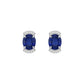 Natural Sapphire Earring Silver, 925 Sterling Silver