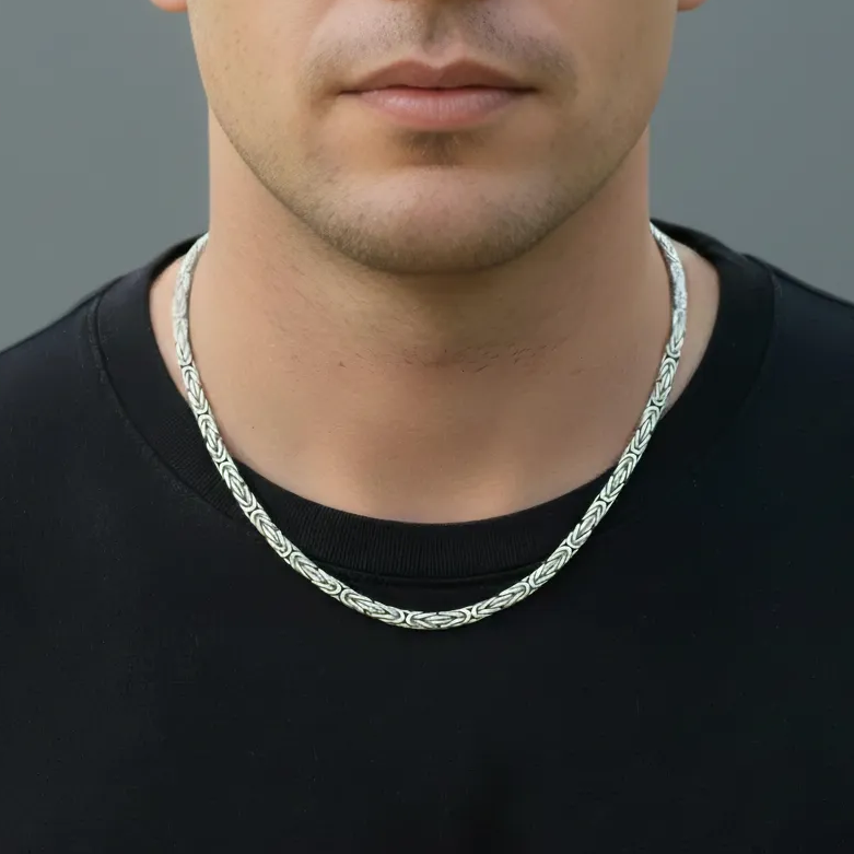 3mm Franco Diamond Cut chain, 925 Sterling Silver