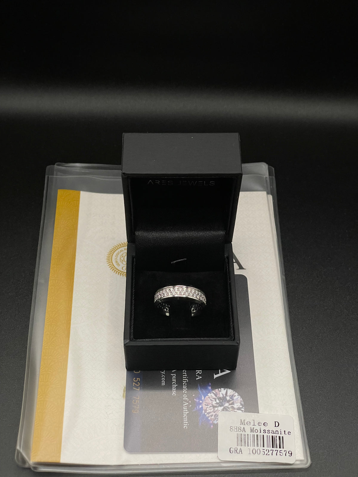 VVS1 The Apollo Moissanite Band – Men's Double-Row Pavé Ring