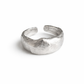 Organic Textured Adjustable Ring, 925 Sterling Silver