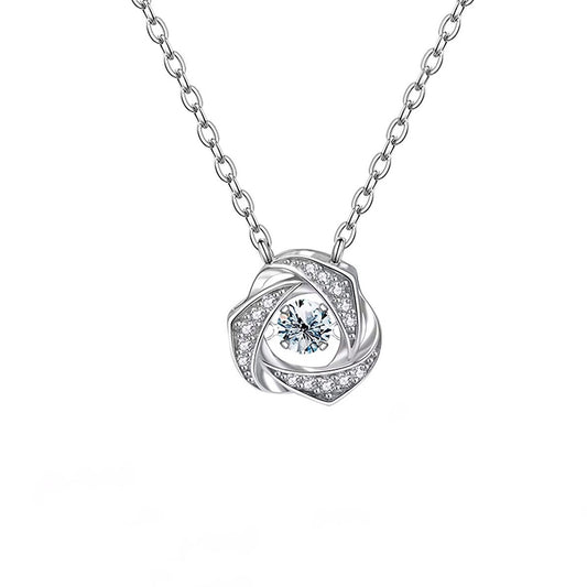 Heart Shaped 1ct Moissanite Diamond Pendant