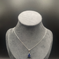 Natural Sapphire Teardrop Pendant