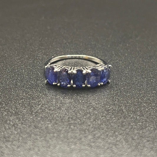 Natural Sapphire Silver Ring