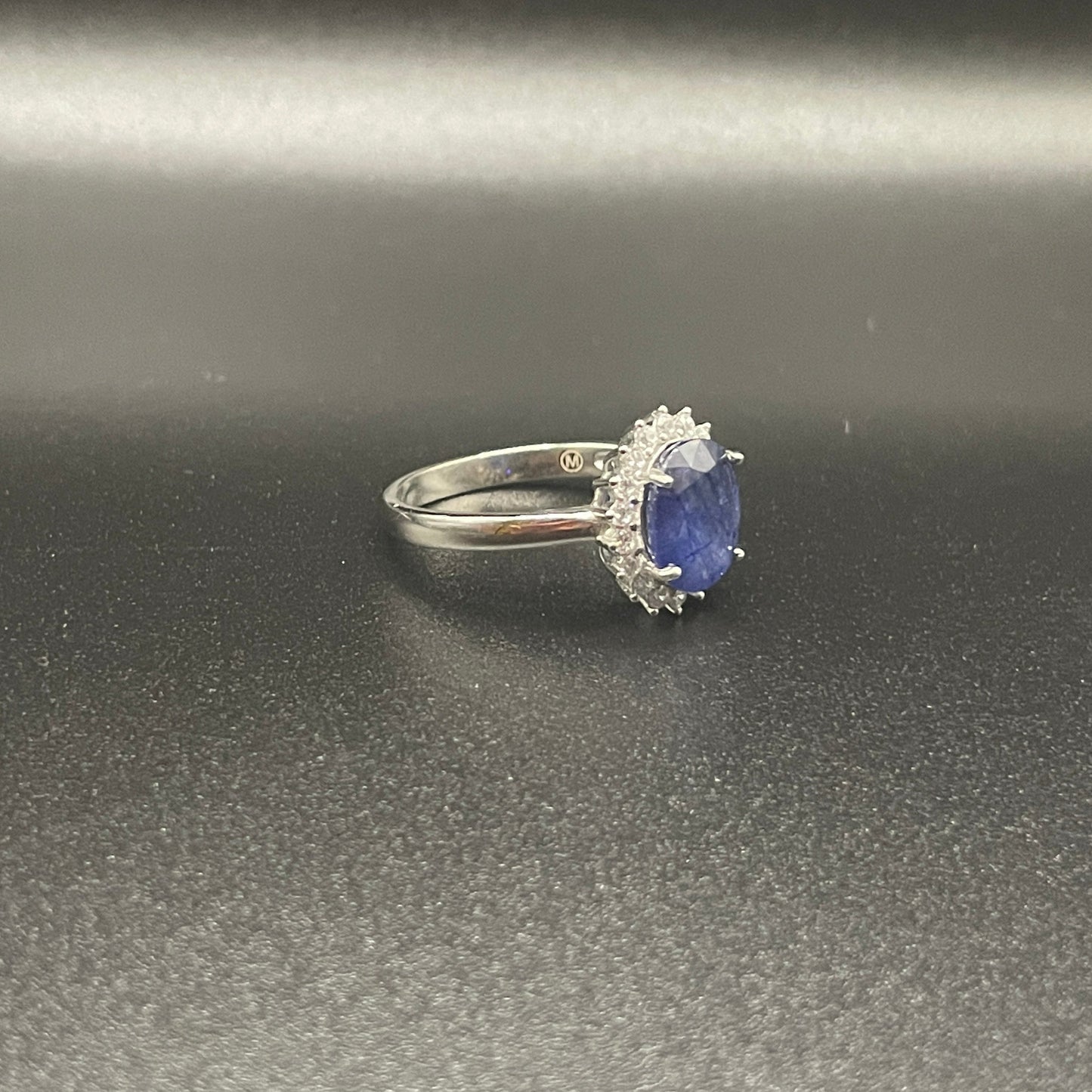 Natural Sapphire Silver Ring