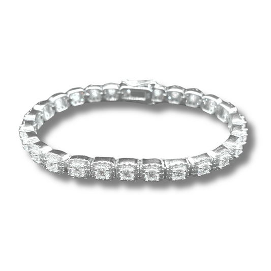 6mm Moissanite Cluster Bracelet