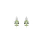 Natural Emerald Earring Silver, 925 Sterling Silver