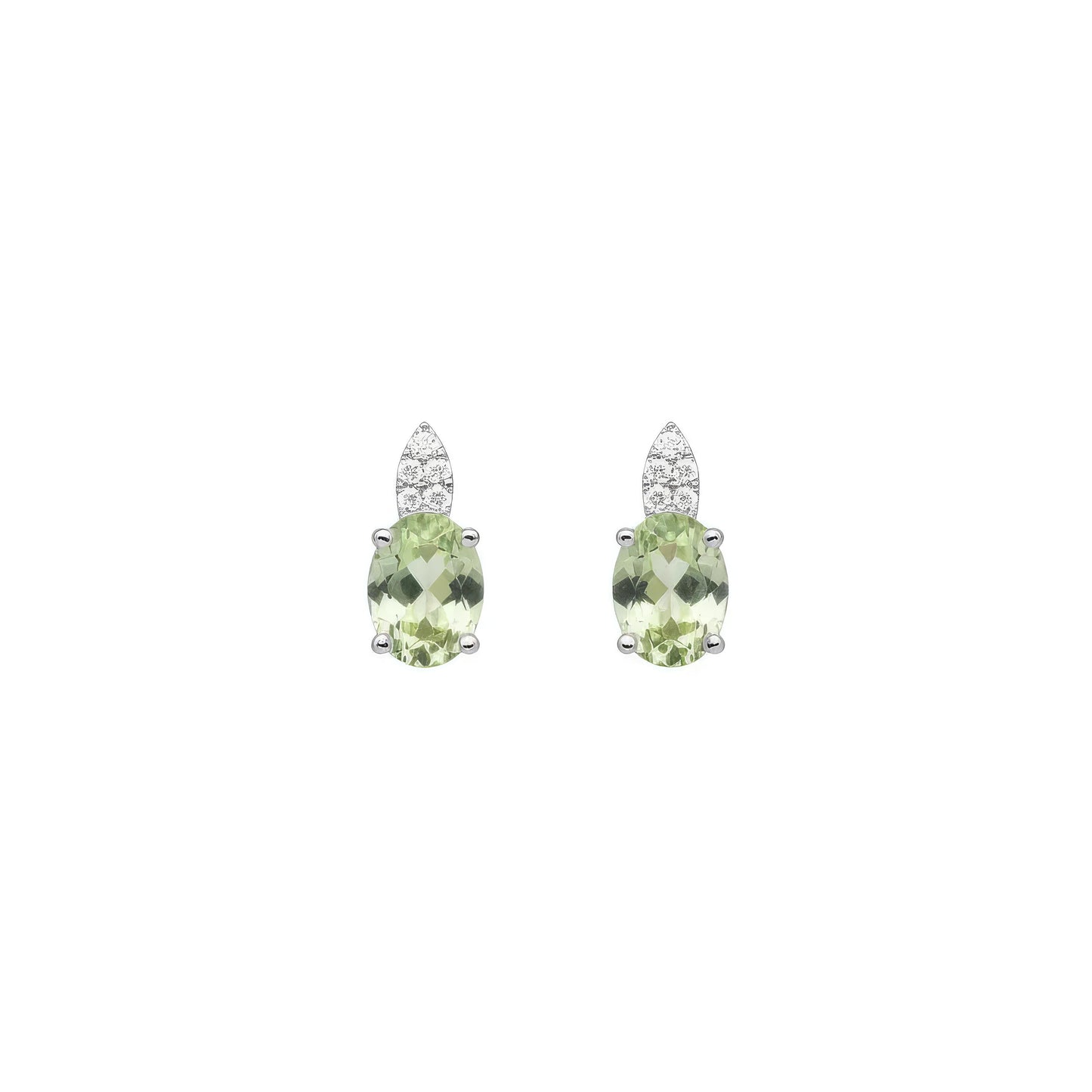 Natural Emerald Earring Silver, 925 Sterling Silver