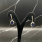 Natural Sapphire Earring Silver, 925 Sterling Silver