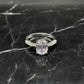 Oval Cubic Zirconia Ring, 925 Sterling Silver
