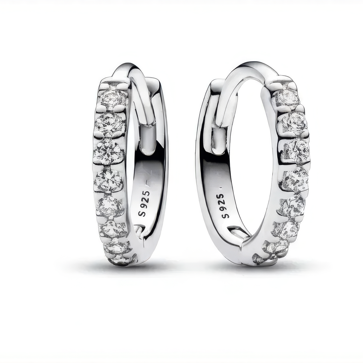 Pandora Hoop CZ Diamond Earring, 925 Sterling Silver