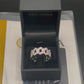VVS1 The Miami Cuban Link Moissanite Ring, 925 Sterling Silver