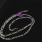 4mm Figaro Diamond Cut chain, Sterling silver 925