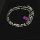 3mm Figaro Diamond Cut chain, Sterling silver 925