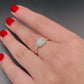 VVS1 1ct Moissanite diamond in square shaped setting adjustable silver ring