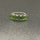 Natural Diopside Silver Ring