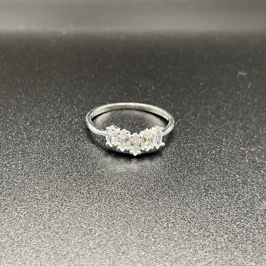 Cubic Zirconia Five Stone Ring